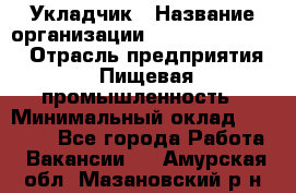 Укладчик › Название организации ­ Fusion Service › Отрасль предприятия ­ Пищевая промышленность › Минимальный оклад ­ 15 000 - Все города Работа » Вакансии   . Амурская обл.,Мазановский р-н